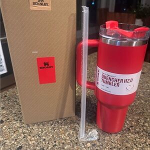 Stanley Red Insulated Quencher Tumbler with Handle